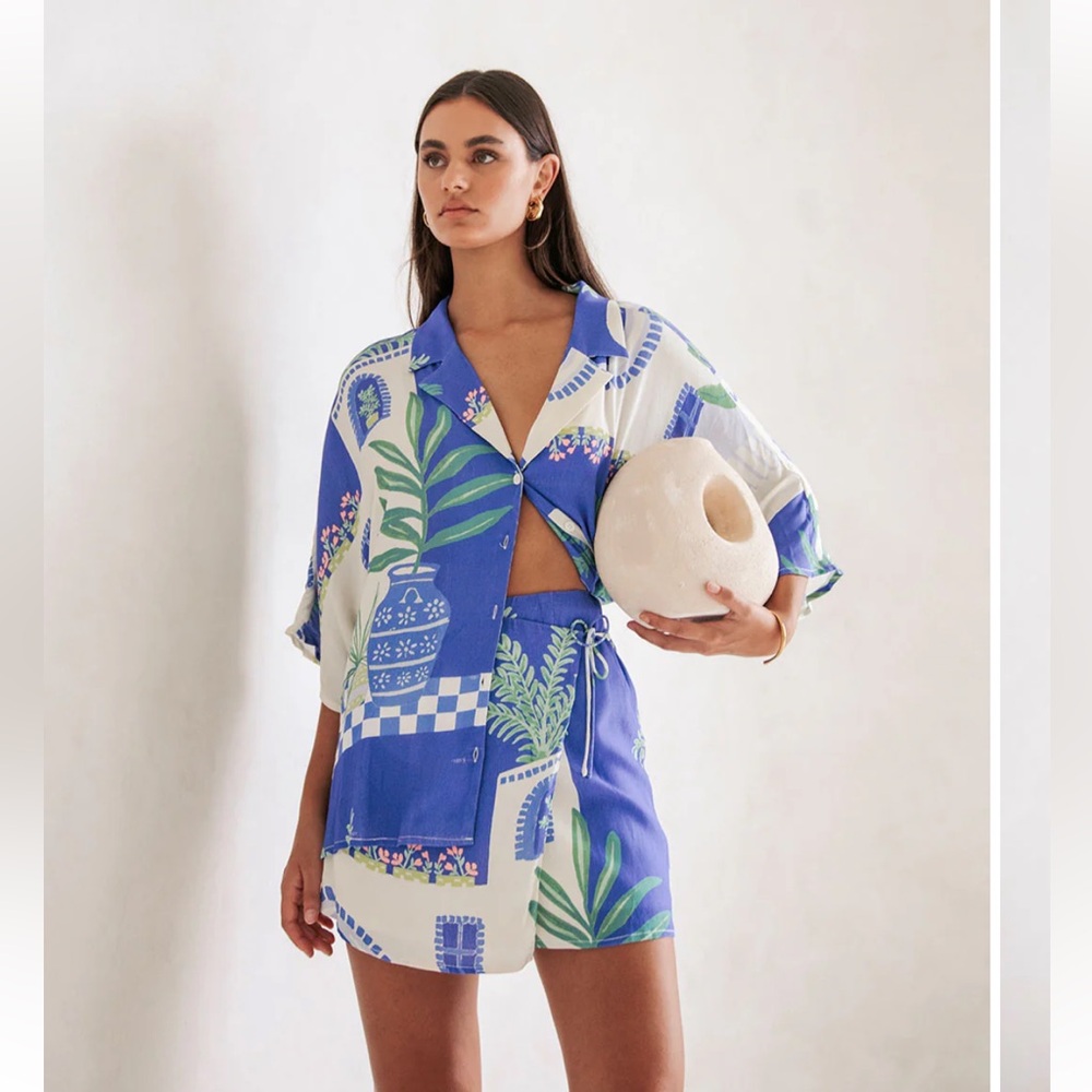 Sabo Skirt Cheyna Set in Vista Blue XS